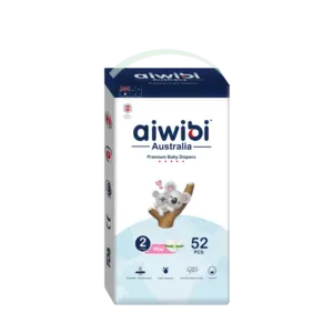 aiwibi baby diapers small (52 pcs) — for babies 4–9kg