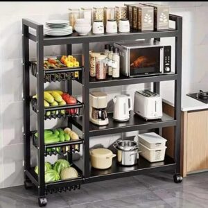 multipurpose kitchen rack — microwave stand & fruit vegetable organizer