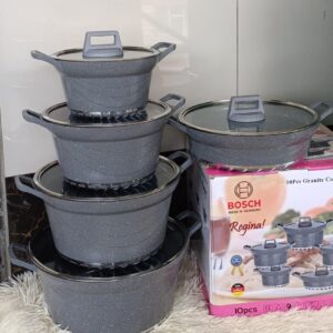 bosch 10 piece cookware set — durable pots & pans set